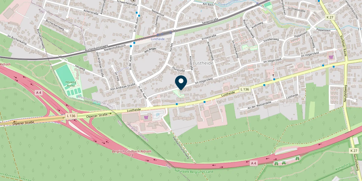 Standort von Thomas Hingott Immobilien auf OpenStreetMap - Im Hilgersfeld 10, 51427 Bergisch Gladbach